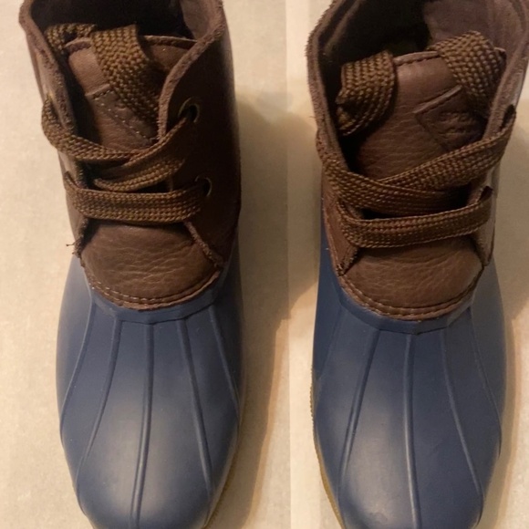 Sperry Saltwater 2-Eye Leather Brown/Navy 8.5 M (B) - Picture 4 of 12